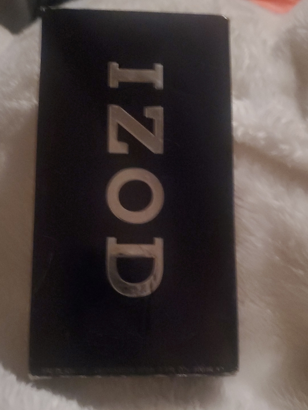 Izod Black Box with Silver Raised Logo